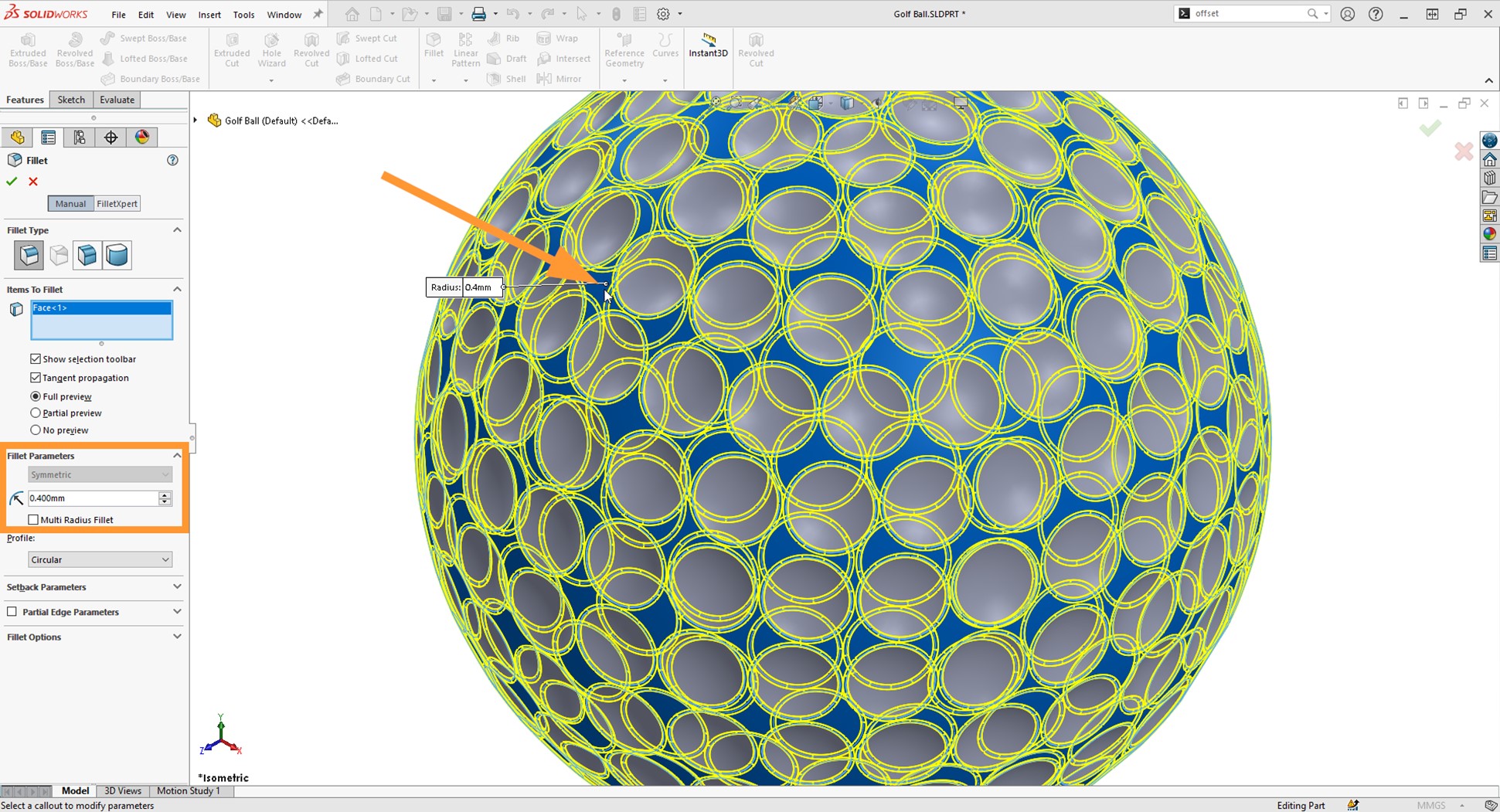 Ryder Cup 2023 How To Model A Golf Ball In SOLIDWORKS